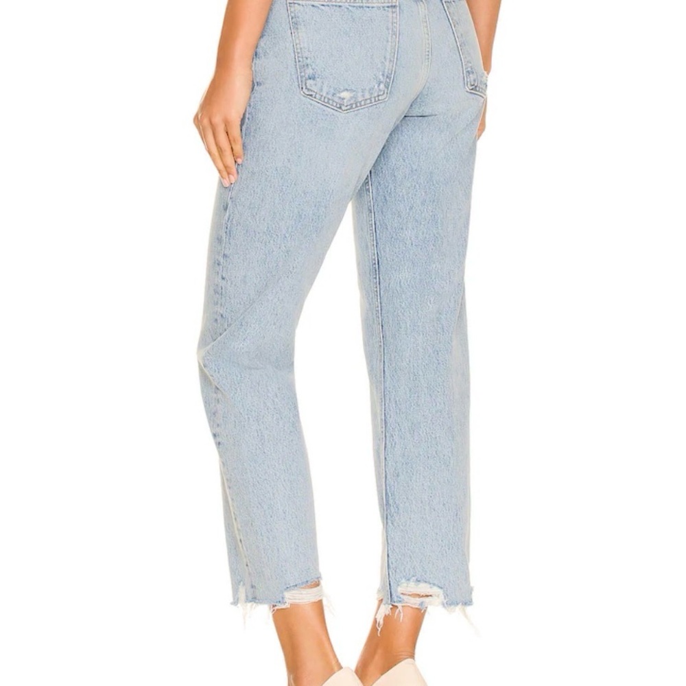 AGOLDE Riley High-Rise Fringe Hem Jeans | 25